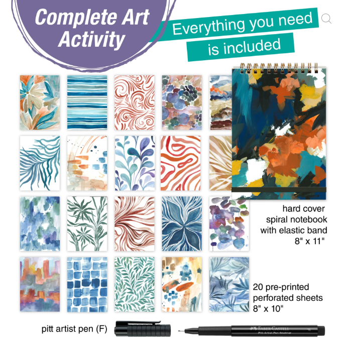 Reverse Coloring and Doodling Book Monochrome 13+ - 3