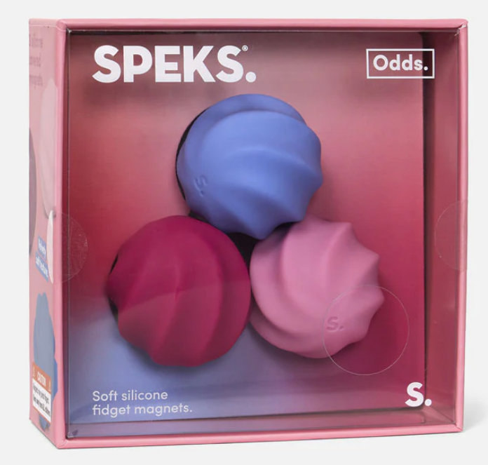 Odds Vivid Silicone Fidget Magnets | Pink Swirls - 1