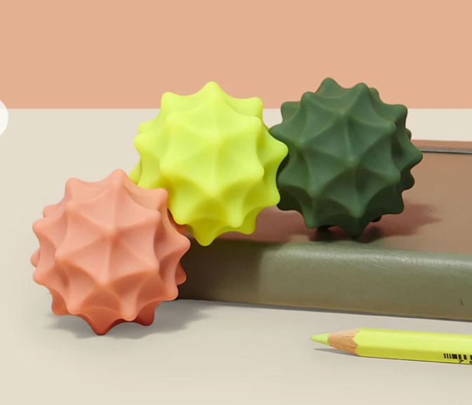 Odds Vivid Silicone Fidget Magnets | Green Spurs - 3