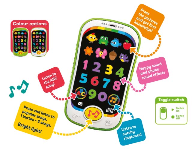 Kids Hits Educational Toddler Smart Phone Toy Counting Fun KH03/002