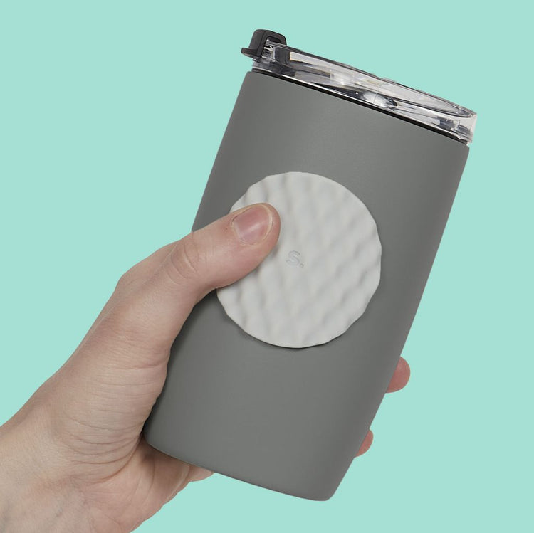 Slabs Silicone Sensory Sticker | Circle Mesh Grey - 2