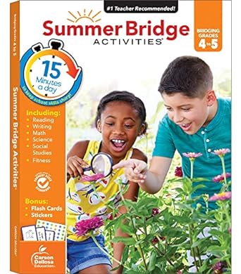 Summer Bridge Activities 4th going into 5th Grade Workbook - CR Toys