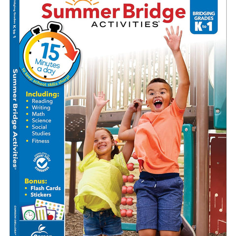 Summer Bridge Kindergarten going into 1st Grade Workbook - CR Toys