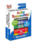 Kwik Stix Solid Tempera Paint sticks set of 6 classic colors, mess-free and washable