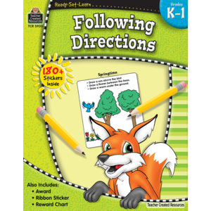 Teacher Created Resources: K-1St Following Directions Book - CR Toys