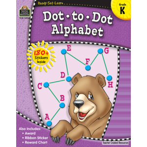 Teacher Created Resources: Kindergarten Dot To Dot Alphabet Soft Cover Activity Book - CR Toys