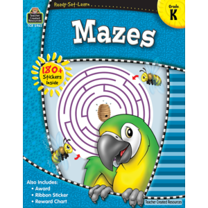 Teacher Created Resources: Kindergarten Mazes Soft Cover Activity Book - CR Toys