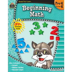 Teacher Created Resources: Prek-K Beginning Math Soft Cover Activity Book - CR Toys