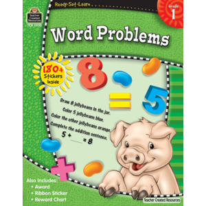 Teacher Creative Resources: 1St Grade Word Problems Soft Cover Activity Book - CR Toys