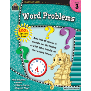 Teacher Creative Resources-Word Problems 3 Grade Book - CR Toys