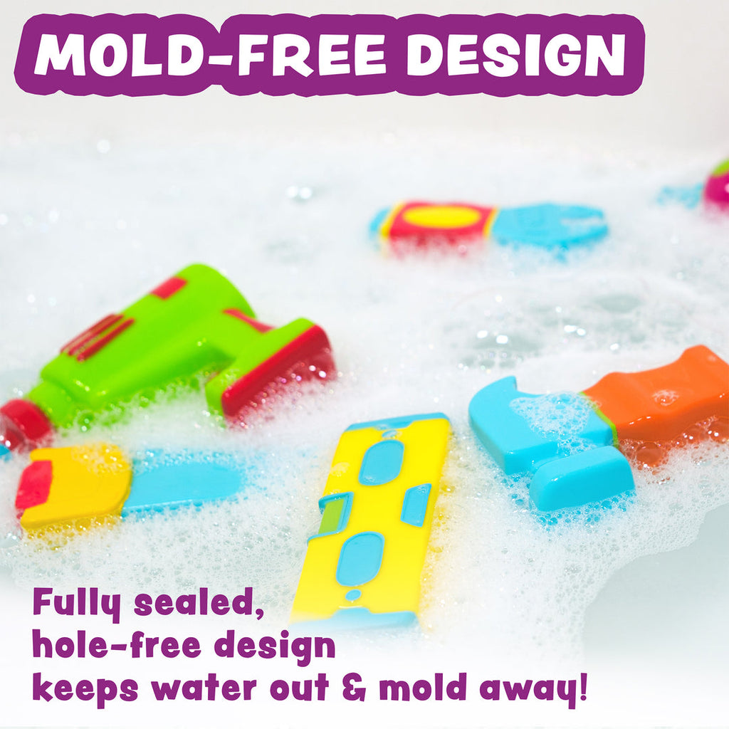 Tub Works | Tools Mold Free Bath Toys | 6 Tools | Ages 6M+ - 4