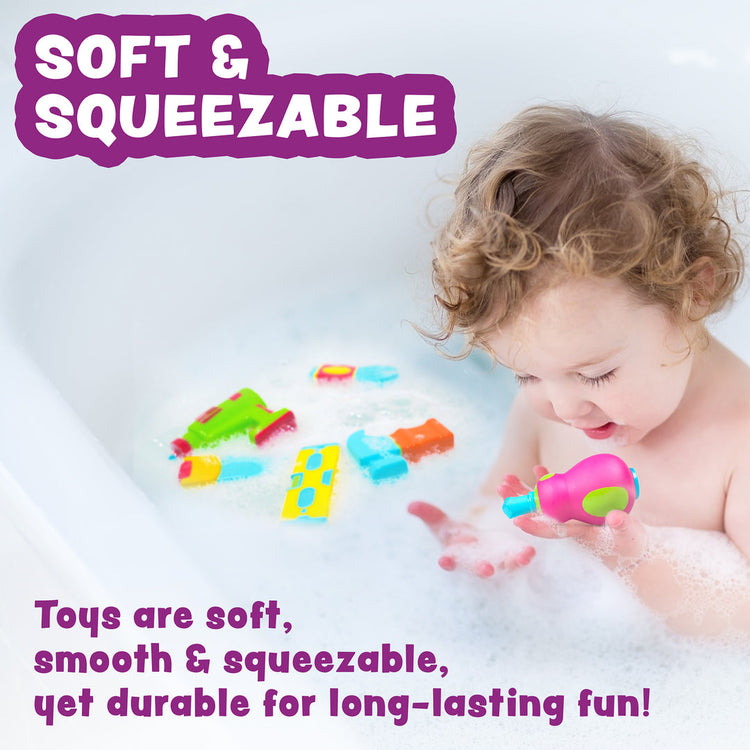 Tub Works | Tools Mold Free Bath Toys | 6 Tools | Ages 6M+ - 5