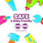 Tub Works | Tools Mold Free Bath Toys | 6 Tools | Ages 6M+ - 6