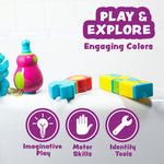 Tub Works | Tools Mold Free Bath Toys | 6 Tools | Ages 6M+ - 10