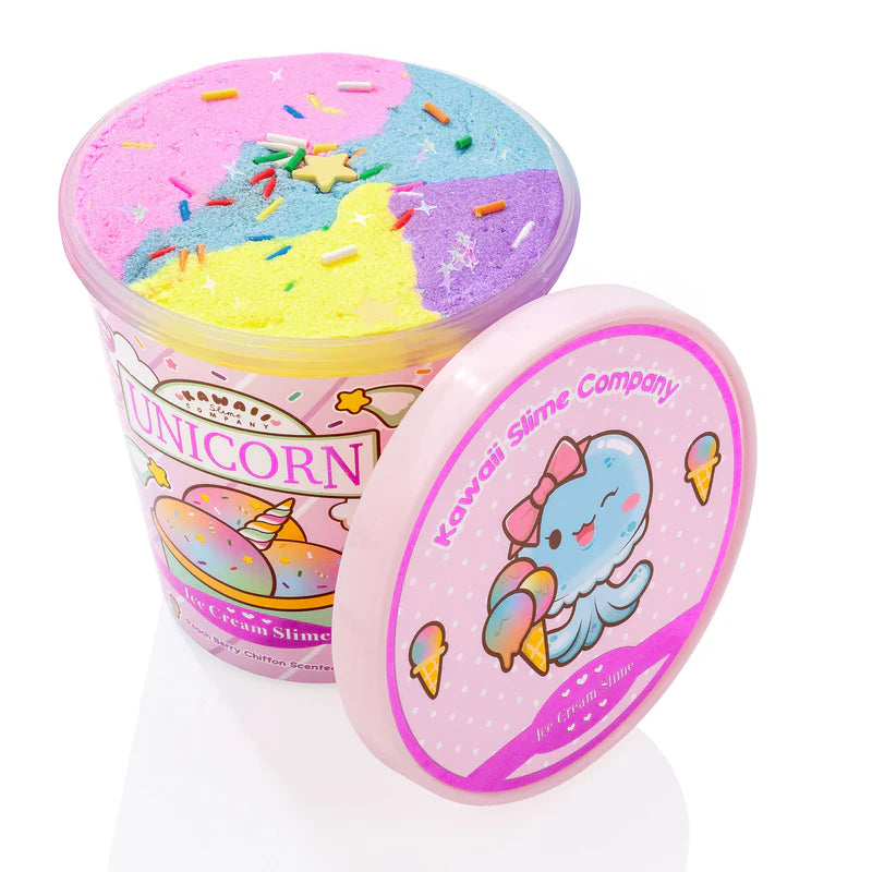 Kawaii  Slime |  Unicorn Scented Ice Cream Pink Kawaii  Slime