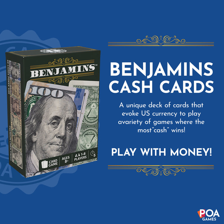 Benjamins Cash Cards Card Games 8+ - 2