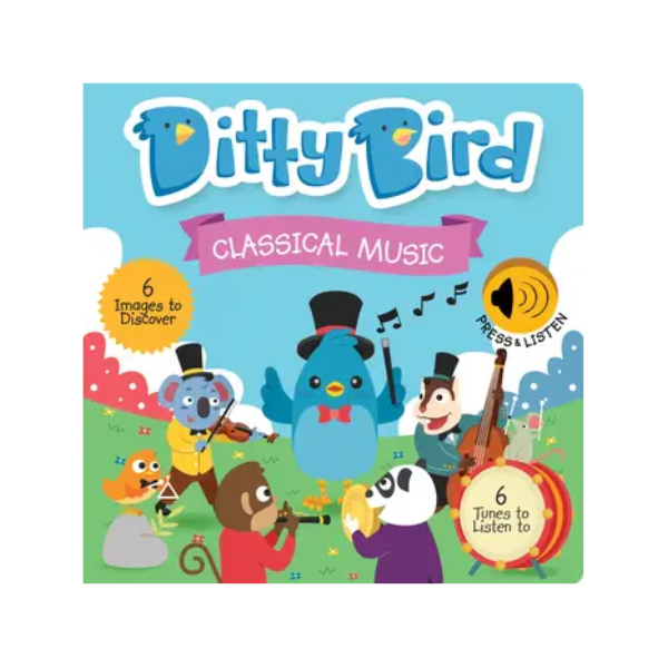 Ditty Bird Baby Sound Book Classical Music Mozart Beethoven For Age 1+