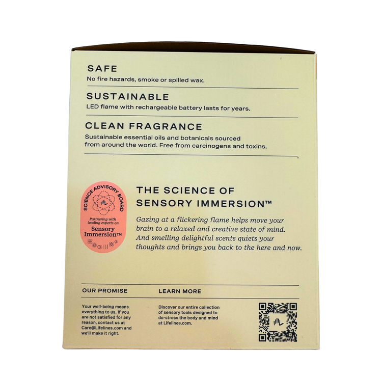 Lifelines Flameless Candle Diffuser | Blush Pink w/ Vanilla Tangerine Essential Oil Scent - 3