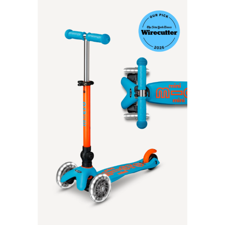 Micro Mini Foldable LED Scooter | Neon Sunset Orange/Aqua 2-5 Years - 1