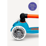 Micro Mini Foldable LED Scooter | Neon Sunset Orange/Aqua 2-5 Years - 2