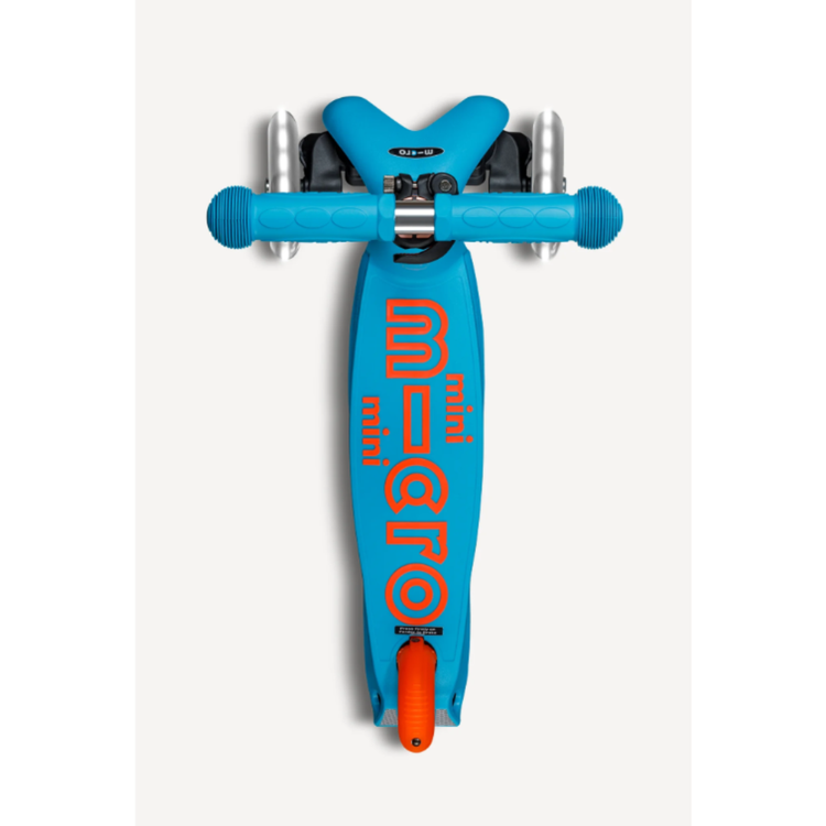 Micro Mini Foldable LED Scooter | Neon Sunset Orange/Aqua 2-5 Years - 3