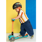 Micro Mini Foldable LED Scooter | Neon Sunset Orange/Aqua 2-5 Years - 5