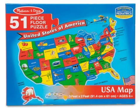 Usa Map 51 Piece Puzzle - CR Toys