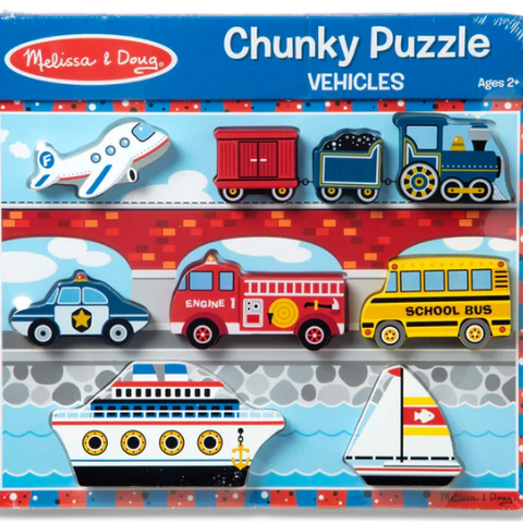 Vehicles Chunky Puzzle 2+ - CR Toys