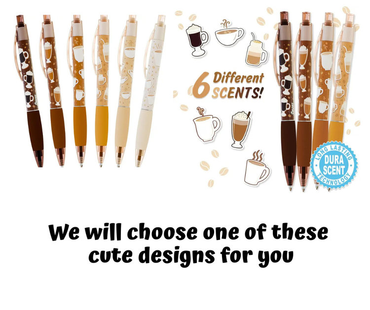 Pen 6 Pack | Coffee Scented | Ages 5+ - 3