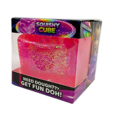 Fun Doh Squishy | Sparkle Cube - 1