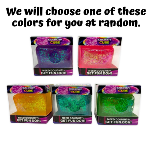 Fun Doh Squishy | Sparkle Cube - 1