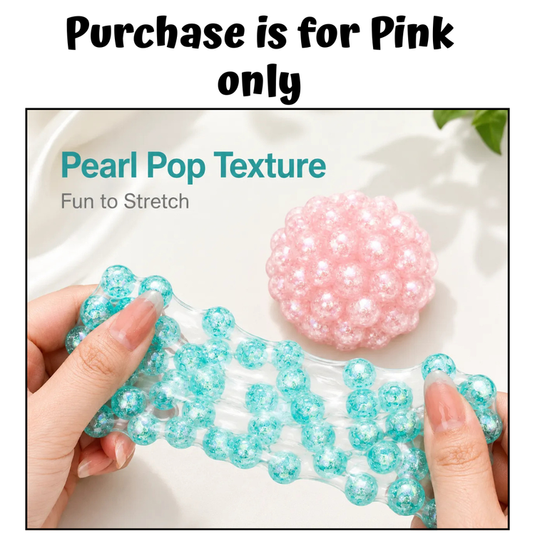 Crunchy Pop Bead Squeeze Toy | Pink 5+ - 2