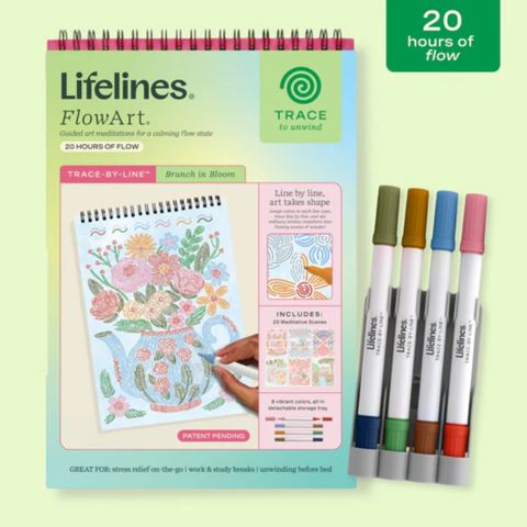 Lifelines | FlowArt | Trace-by-Line, Brunch in Bloom - 1