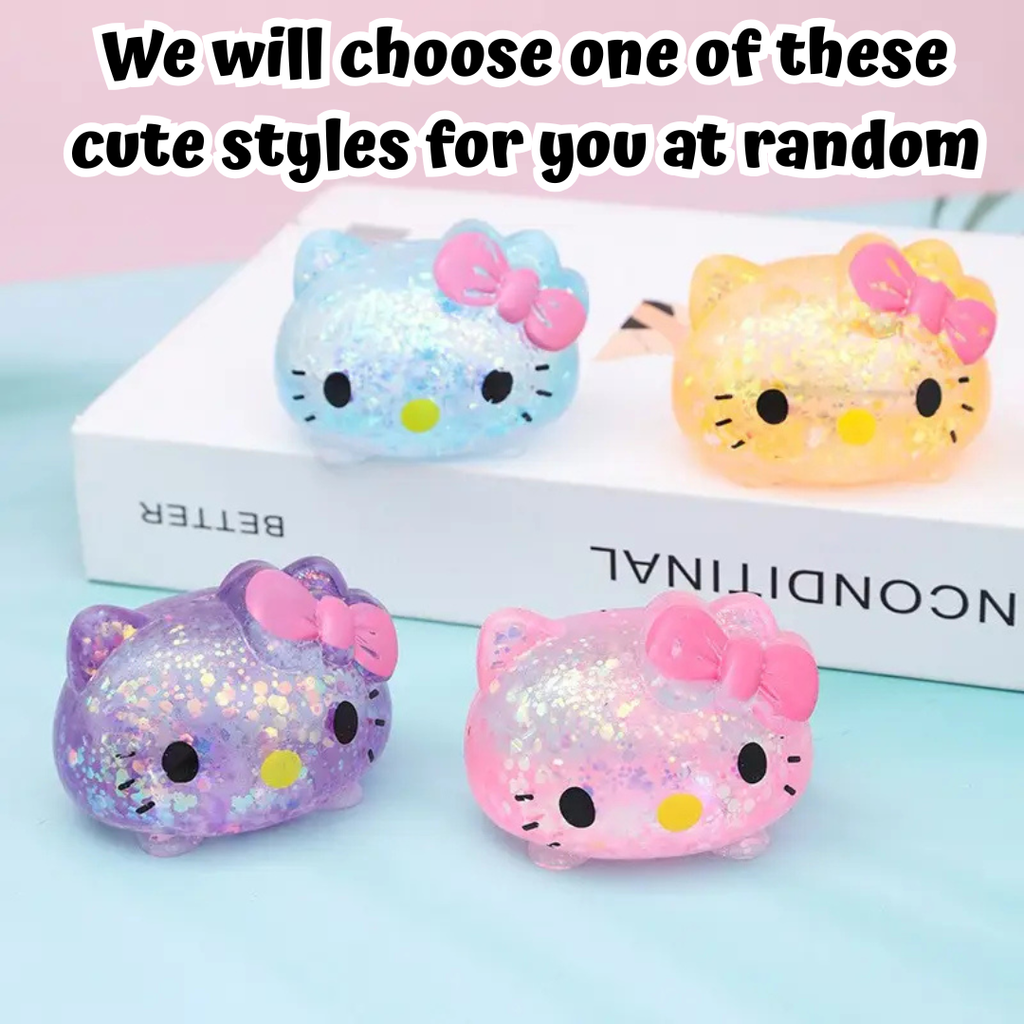 Maltose | Glitter Cute Kitten "Hello Kitty Inspired" Squishy - 1