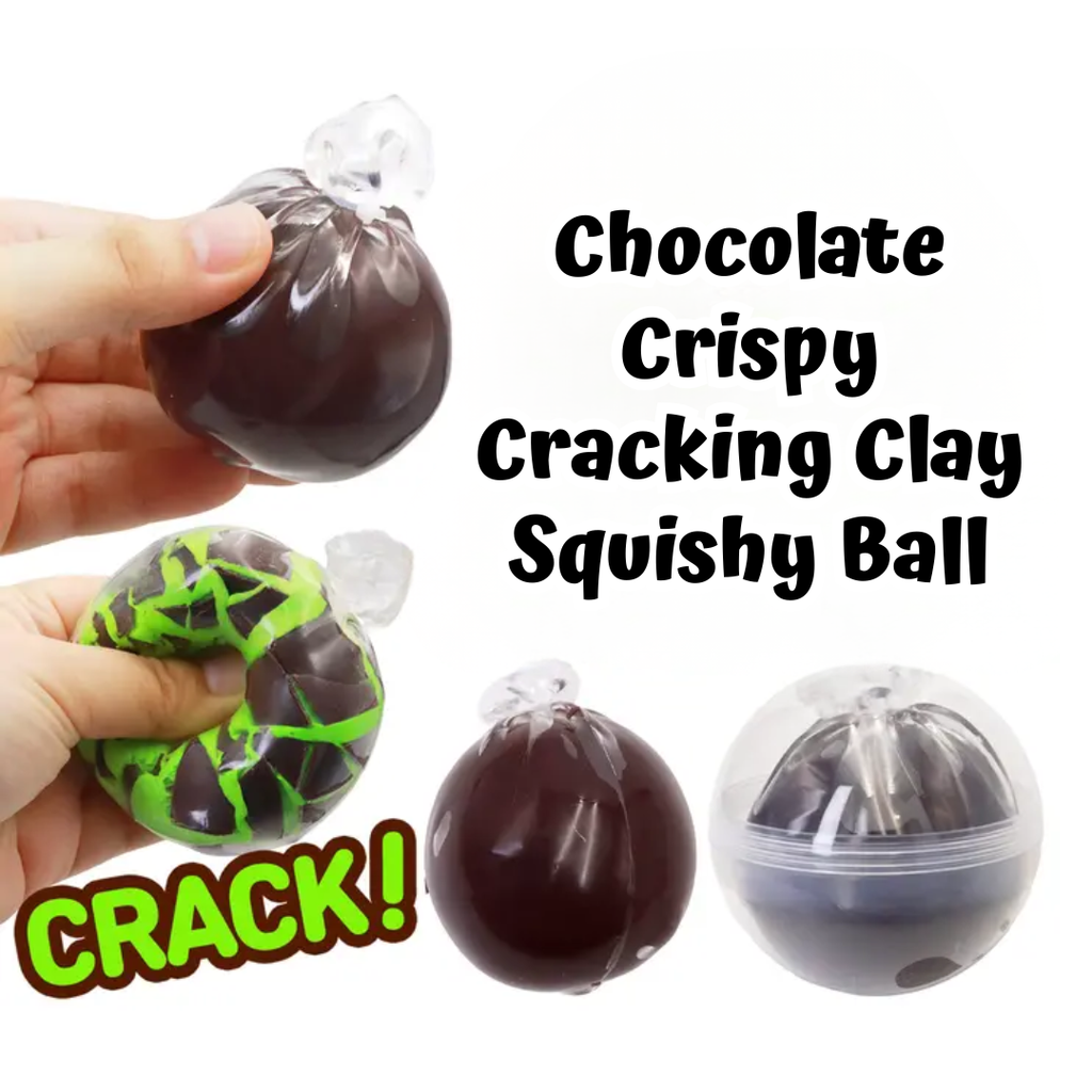 Chocolate Crispy Cracking Clay Squishy Ball - 1
