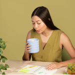 Lifelines Flameless Candle Diffuser | Bubble Periwinkle w/ Very Vanilla Essential Oil Scent - 5