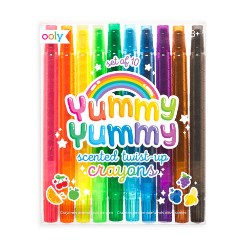 Yummy Yummy Scented Twist-Up Crayons - Set Of 10 - CR Toys