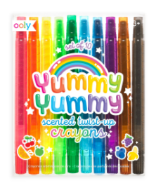 Yummy Yummy Scented Twist-Up Crayons - Set Of 10 - CR Toys