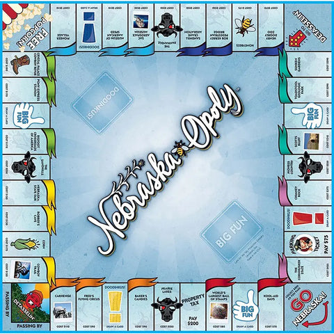 Nebraska-Opoly Board Game Ages 8+