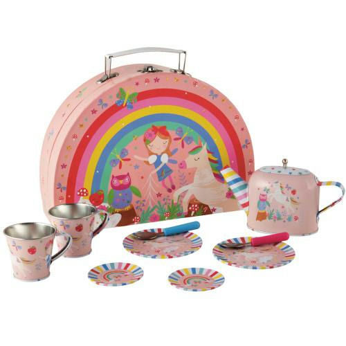 My Tin Tea Set - 10 pc Rainbow Fairy 3+