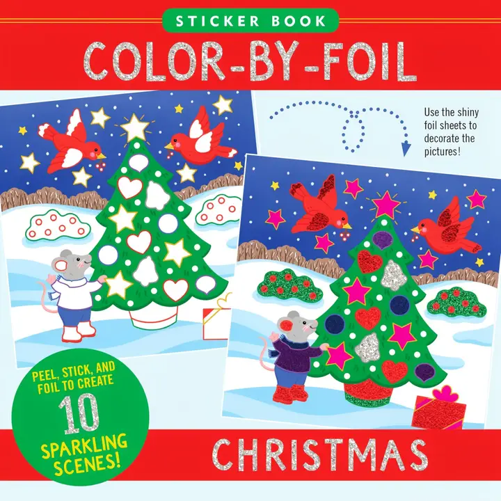 Color By Foil Sticker Book | Christmas - CR Toys
