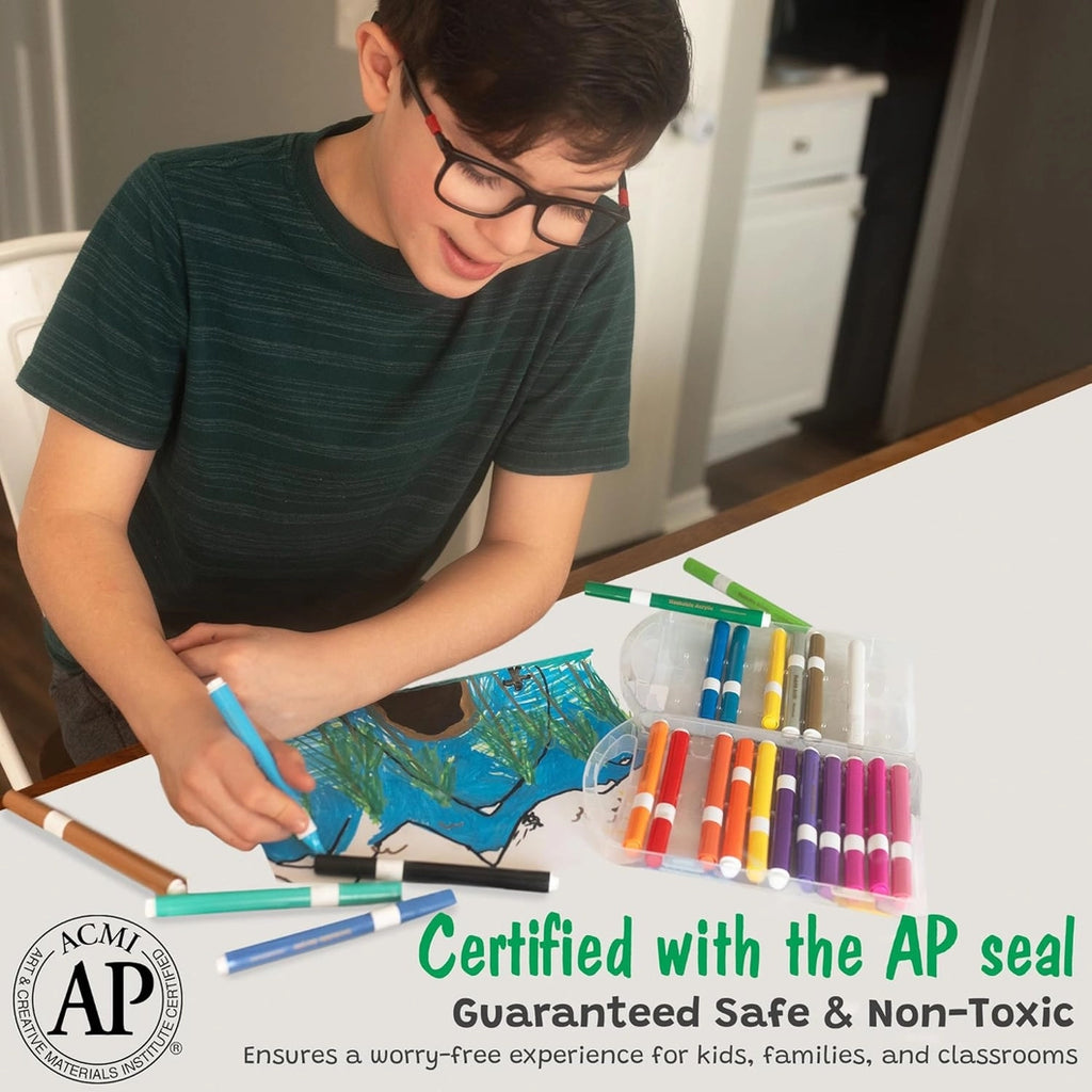 Magic Stix Washable Acrylic Markers 24 pk