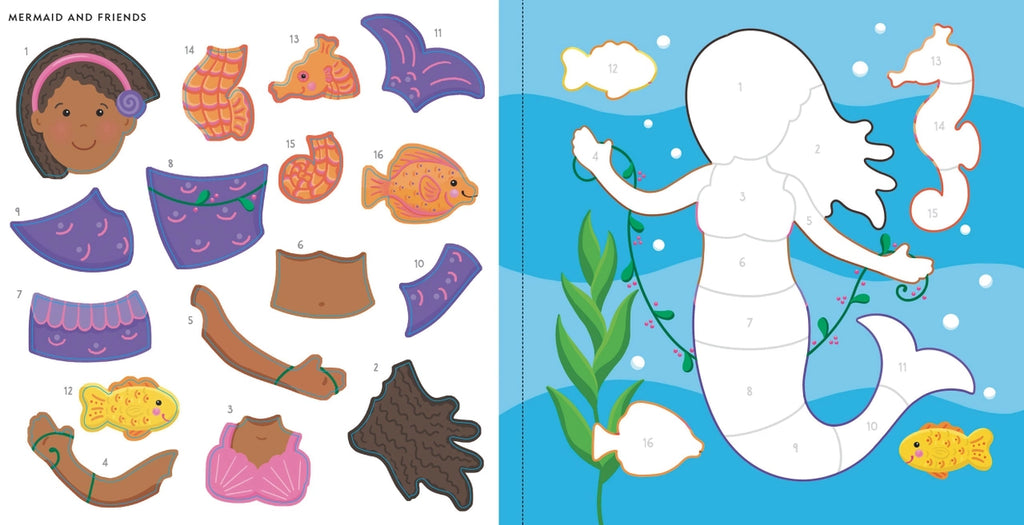 My First Color-By-Sticker Activity Book - Mermaids & More 4+