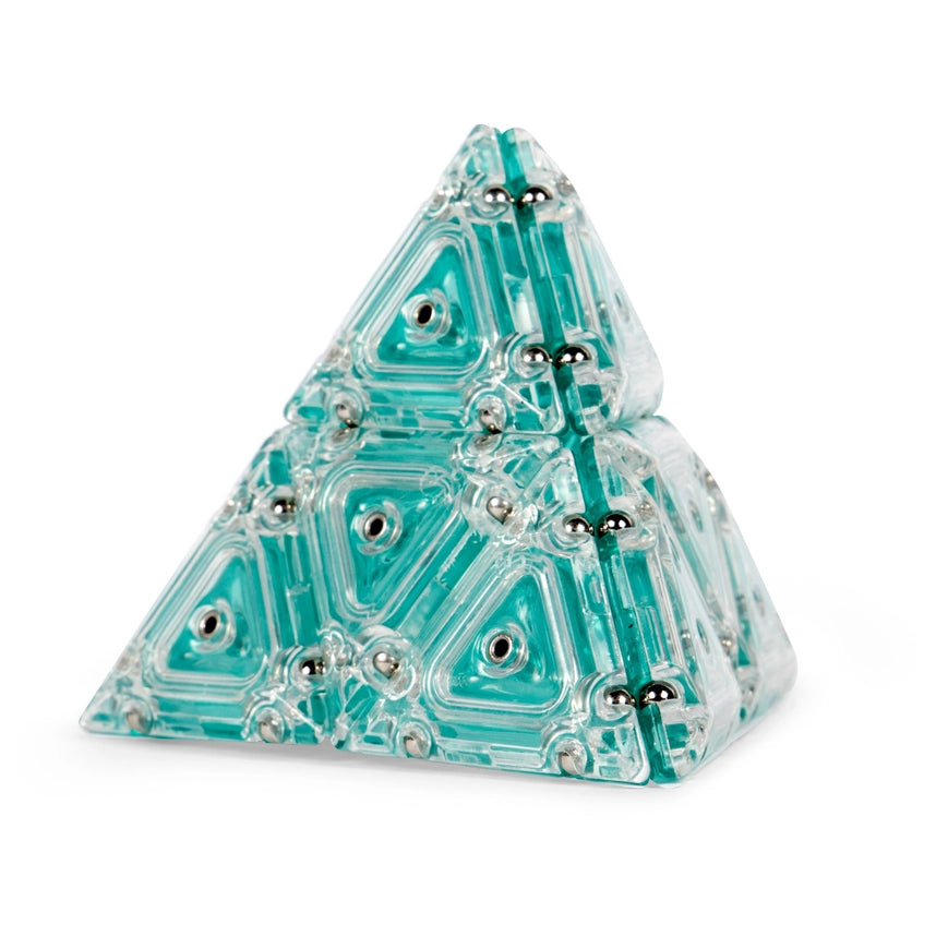 Geode Pryamid Aqua Speks Magnetic Fun Ages 14+