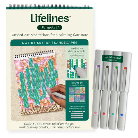Lifelines | FlowArt | Dot By Letter | Landscape - 1