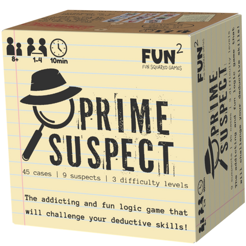 Prime Suspect Deductive reasoning logic game Ages 8+