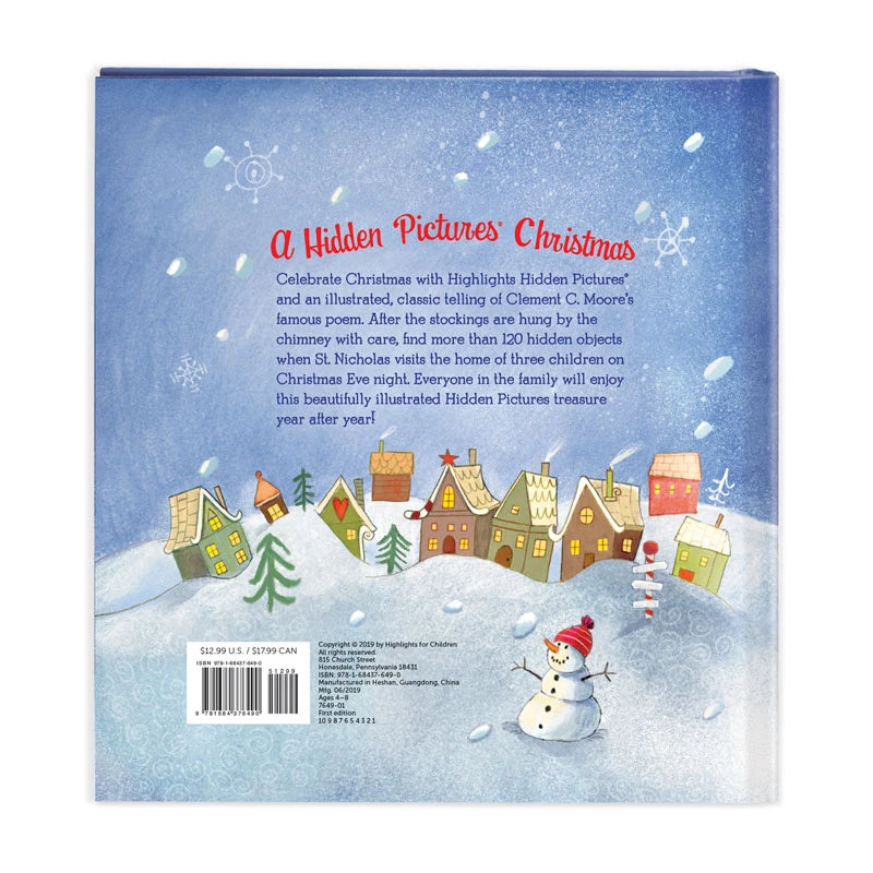 'Twas The Night Before Christmas Hidden Pictures Storybook Hardcover For Ages 4+