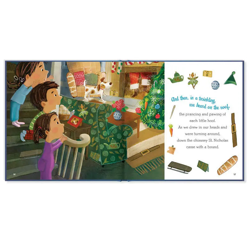 'Twas The Night Before Christmas Hidden Pictures Storybook Hardcover For Ages 4+