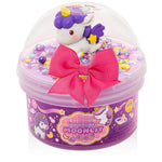 Kawaii Slime Unicorn Tales Moonlit Melody butter slime jar with unicorn charm and pink bow
