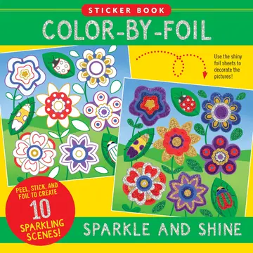 Color By Foil Sticker Book | Sparkle And Shine